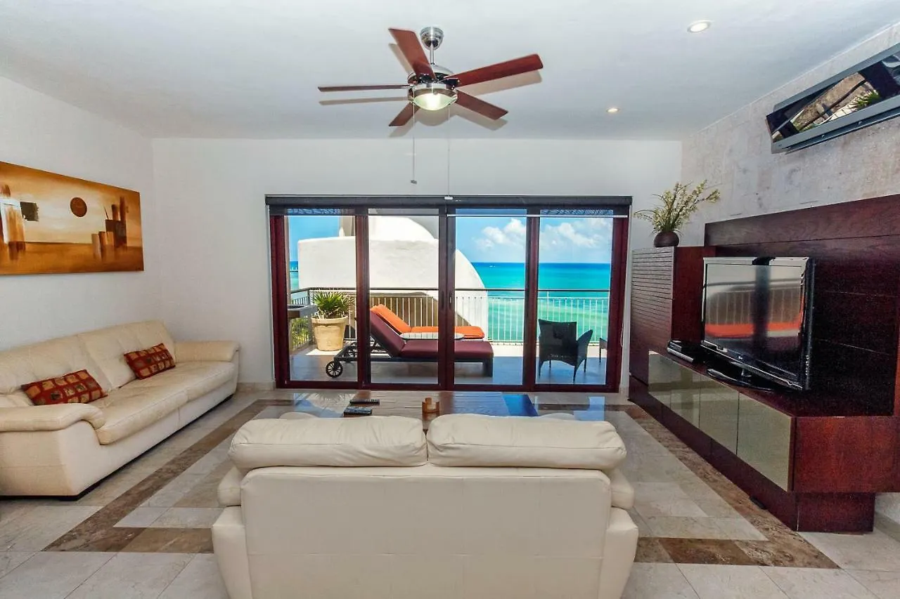 Apartment Penthouse Surf 408 - Beachfront Stunning Oceanview - At El Faro Condos Playa del Carmen