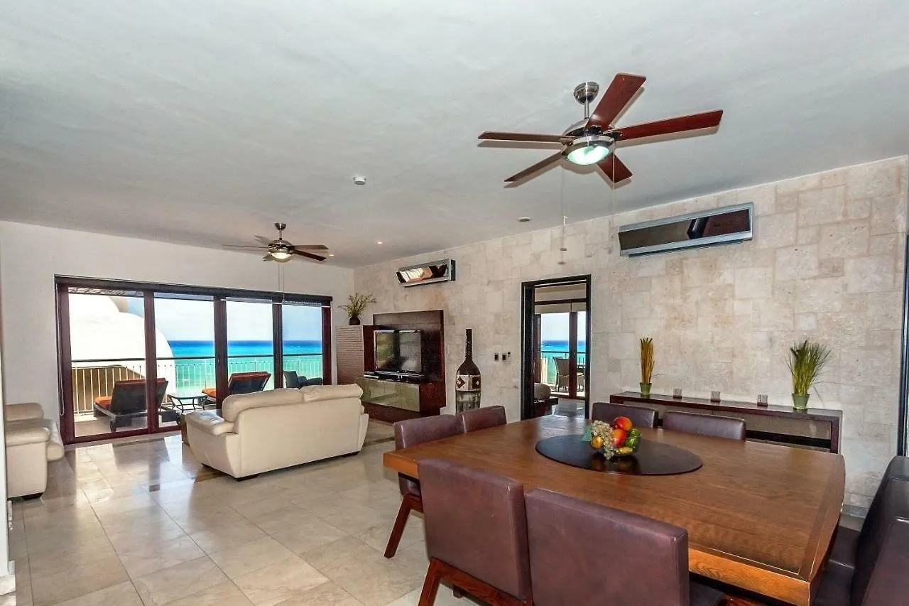 Apartment Penthouse Surf 408 - Beachfront Stunning Oceanview - At El Faro Condos Playa del Carmen Mexico
