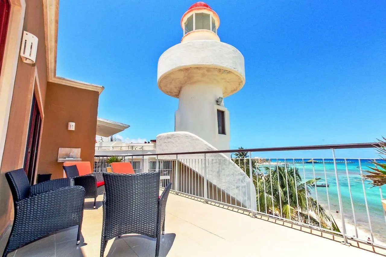 Penthouse Surf 408 - Beachfront Stunning Oceanview - At El Faro Condos Playa del Carmen 0*,